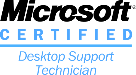 Microsoft Certified Desktop Support Technician Badge