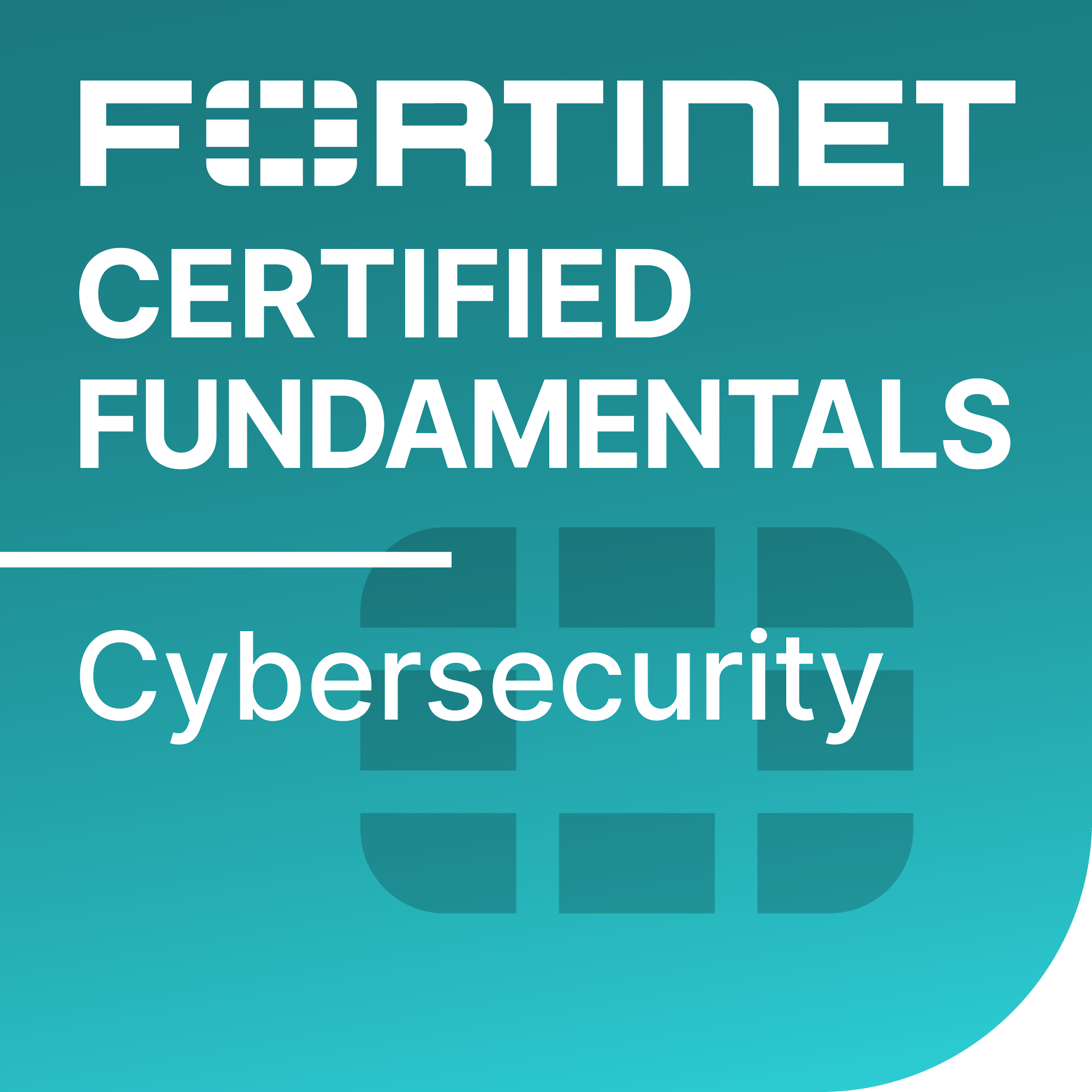 Fortinet Certified Fundamentals in Cyber Security Badge