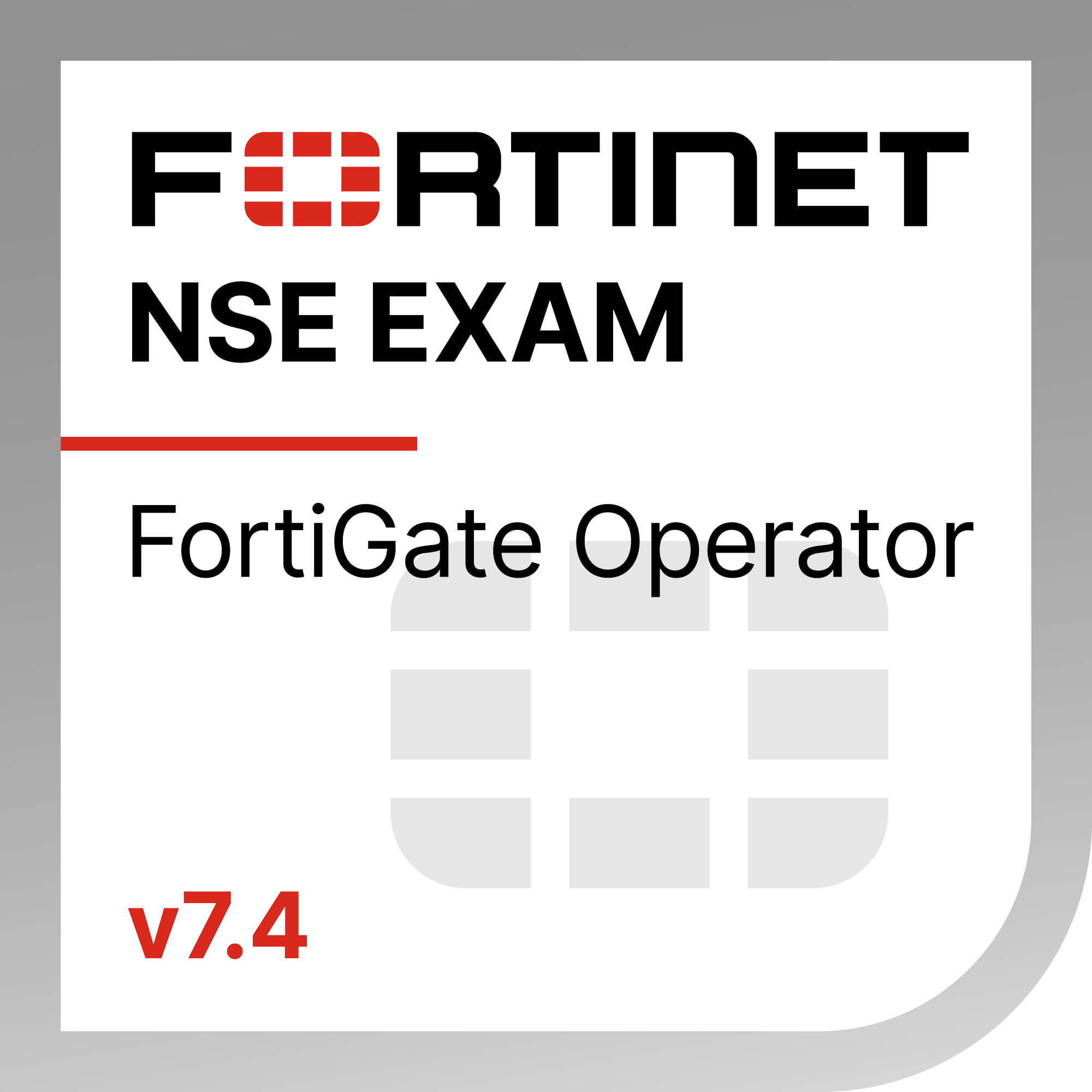 Fortinet FortiGate Operator Course Badge