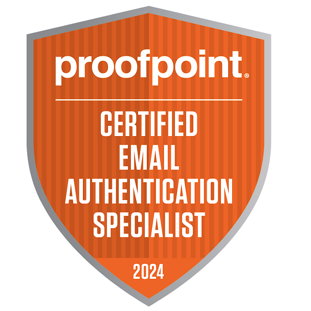 ProofPoint Certified Email Authentication Specialist Badge